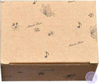 BinkeGG Play (Moon River) Brown Wooden Hand Crank Music Box with Sankyo Musical Movement (65 Tunes Option)