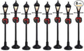 Lemax Christmas Village Gas Lantern Street Lamp Set of 8 Battery Operated (4.5V) - 64500