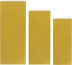 Display Pedestal Stand, Metal Display Pedestal Stands, Metal Showing Holder Pillars Display Pillars For Birthday Party Wedding 110.23 lbs Load-Bearing Capacity (Gold 3 PCS)