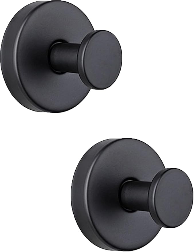 Black Wreath Door Hanger, Heavy Duty Wreath Suction Cup Hooks for Fall Halloween Christmas Decorations, 2 Pack Strong Reusable Wreath Hangers Welcome Sign Front Door Window Glass Indoor Outdoor