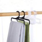 10 Pcs Plastic Scarf Hangers Towel Holders Closet Organizer for Scarves, Ties, Shawls, Belts, Towels (Black)