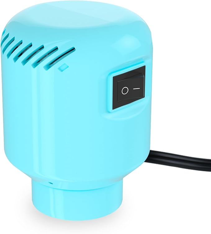 Electric Pump for Vacuum Storage Bags, Air Pump for Compression Bags,Portable Vacuum Pump for Various Sealer Bags, Suitable for Common Vacuum Bags-Blue (No Storage Bags)