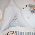 WAYUTO Neutral Handmade Felt Ball Ceiling Mobile - White Cloud