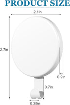 Jetec 6 Pcs Magnet Hooks Magnetic Wreath Hanger Wreath Holder for Fridge Refrigerator Metal Door Glass Door Surfaces Keys Kitchen Home Christmas Party Hanging Supplies Decoration(White,2.7 Inch)