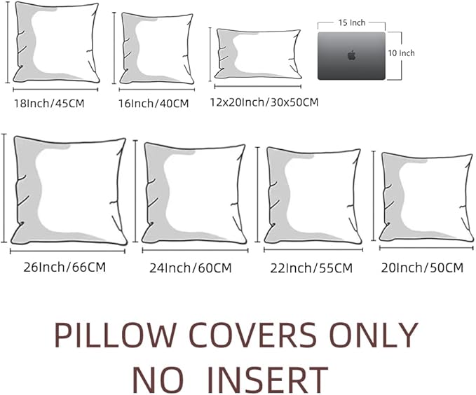 Fancy Homi 4 Packs Decorative Throw Pillow Covers for Living Room Couch Bed, Modern Farmhouse Boho Home Décor Accent Cushion Case, 20" x 20", Blush Pink