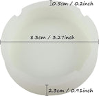 HOWDIA Silicone Ashtray Luminous Ash Tray, Small Ashtrays for Outside Patio Glow in the Dark Ashtray Cute Home Ash Trays High Temperature Heat Resistant, 3 Pack