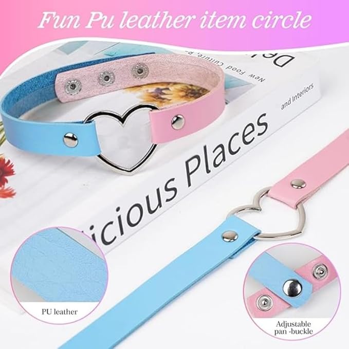 Blue 4-Piece Outdoor Yoga Training Set with Collar and Earrings, Couple Gift - D-1