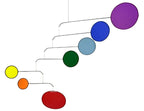 Chakra Rainbow Modern-Style Indoor Mobile, 26" x 42", American Made