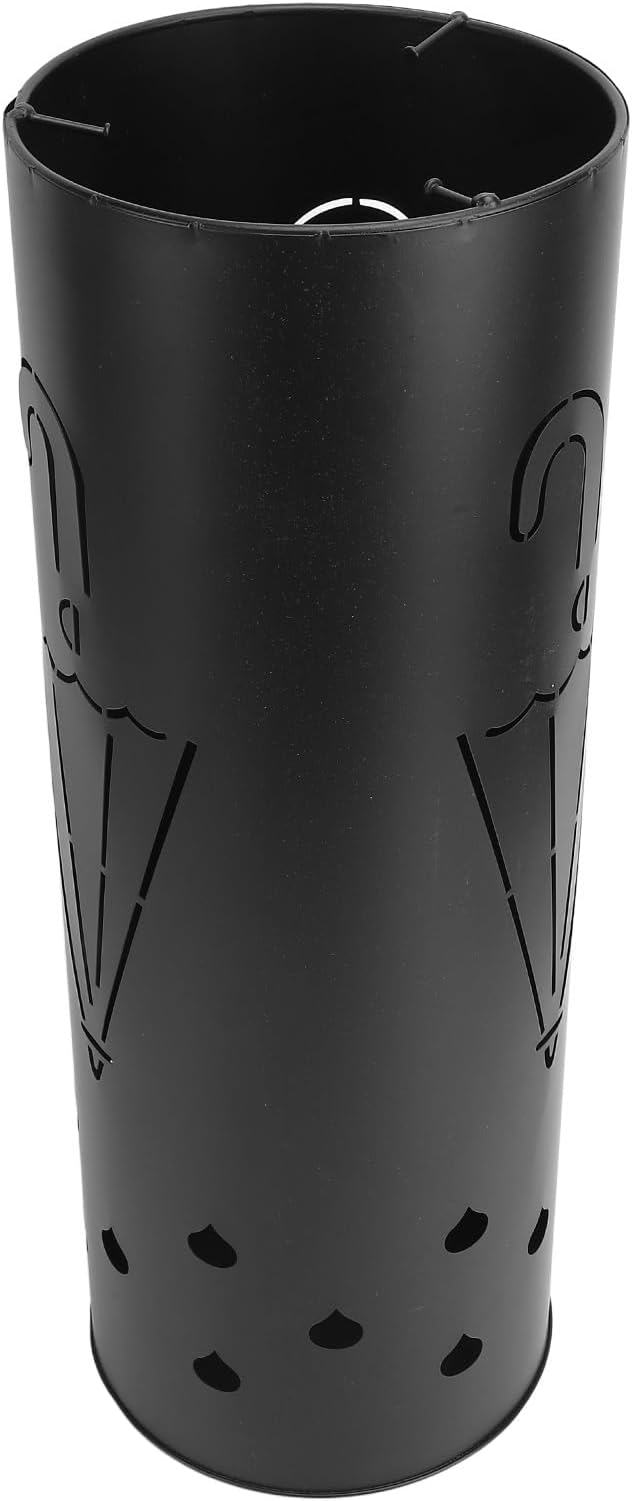 Umbrella Stand,Metal Round Umbrella Stand Rack,Canes Walking Sticks Holder for Entryway, Home, Office, Black (Type 1)
