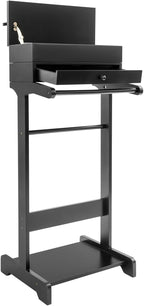 TFCFL Suit Valet Stand, Clothes Storage Shoe Organizer with Drawer, Suit Hanger Shoe Rack for Men and Women, for Entryway Office Living Room