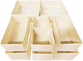Drawer Organizer Clothes,12Pcs Dresser Drawer Organizers Foldable Closet Organization and Storage Dividers for Underwear, Sock, Baby Closet Organizer (Beige)