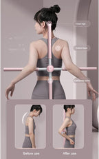 Yoga Sticks Stretching Tool Yoga Hunchback Posture Corrector Adjustable Open Shoulder Beauty Back Body Shaper Trainer Correction Stick Fitness Gym EquipmentRetractable Posture