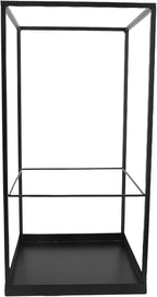 Umbrella Holder for Indoor Entryway, Large Metal Umbrella Stand with Removable Water Tray and Hooks, Umbrella Rack Storage for Home, Office, Hotel