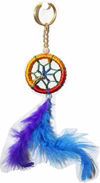 Bro Mart Dream Catcher Keychain For Car Home And Office wall Multicolour Lightweight (Pack of 2)