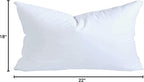 MoonRest® 18x22 Inch Synthetic Down Alternative Rectangle Pillow Insert Form Stuffer for Sofa Shams, Decorative Throw Pillow, Cushion and Bed Pillow Stuffing - Hypoallergenic 18“X 22”