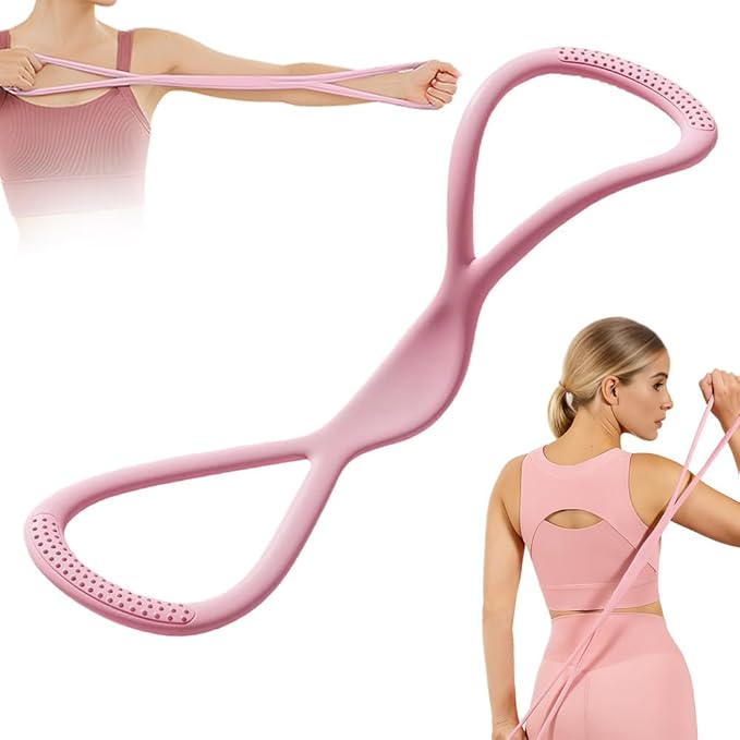Resistance Bands, 2025 New Figure 8 Resistance Bands for Women Men, Exercise Bands with Handles for Working Out, Arm, Back, Fullbody Yoga Pulling Rope, Elastic Stretch Bands