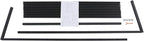 10 Tier Metal Scarf Organizer Holder, Freestanding Scarf Rack, Scarf Holder Organizer for Commercial Clothing Retail Store Towel Rack Ties Belt Pants Hanging (Black, 39.37 * 15.75 * 57.09in)