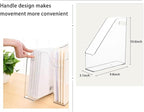 Acrylic Magazine Holder, 2PCS File Magazine & Book Storage Rack for Office Desk, Clear Book Organizer with 3pcs Silicone Automatic Bookmarks (2)