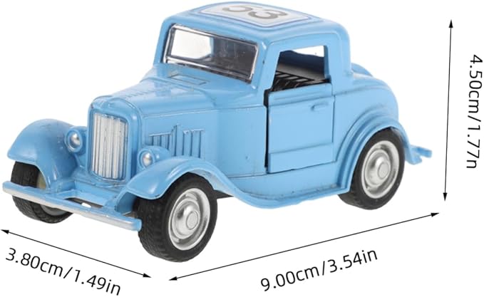 Vintage Car Model Decorative Ornament Retro Metal Vehicle Sculpture for Cabinet Decoration Realistic Design with Rustic Style for Car Enthusiasts and Home Decor