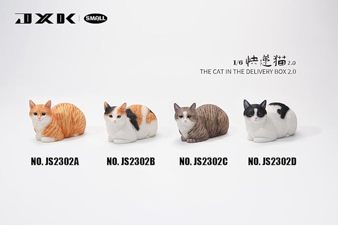 JXK Inbox Cat Statue Small Cat Figurine for Table Decor Durable Polyresin with Intricate Details Gifts for Cat Lovers