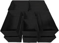 Drawer Organizer,12Pcs Dresser Drawer Organizers Foldable Closet Organization and Storage Dividers for Underwear, Sock, Baby Closet Organizer(Black)