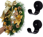 Fruvocado Magnetic Wreath Hanger for Front Doors, 2 Pack Wreath Holder for Steel Door Metal Wreath Hook for Wreath Decorations