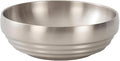 7.4" Silver Decorative Antique Bowl,Key Bowl for Entryway Table,Stainless Steel Fruit Bowl for Kitchen Counter,Modern Stylish Metal Centerpiece Bowl for Home,Dining Table,Shoe rack Decor (Silver)