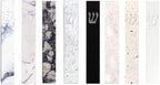 A&S Mezuzot Quartz Mezuzah Case with Engraved Shin Design Easy Peel and Stick Judaica Door Mezuza (Black Quarts, 6 Inches)