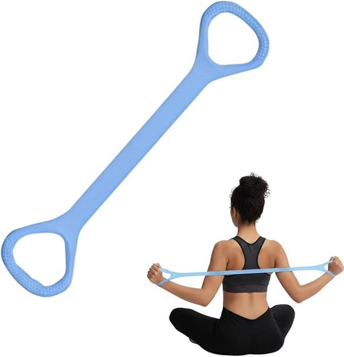 Figure 8 Fitness Resistance Band, Exercise Resistance Bands for Women, Resistance Bands with Handles for Arms, Back, Shoulders, Legs and HIPS Working Out