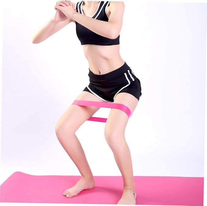 POPETPOP 4pcs Yoga Tool Kit Resistance Ring Latex Pull Towel and Stretch Band Essential Yoga Accessories for Home Gym for Stretching and Fitness