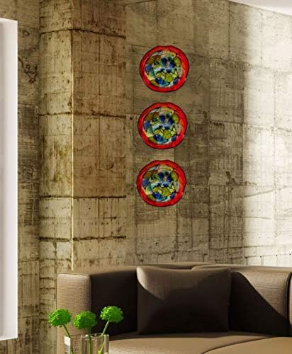 Hankley Hand Blown Art Glass Wall Art Decor - 16 Inch