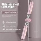 Yoga Sticks Stretching Tool Yoga Hunchback Posture Corrector Adjustable Open Shoulder Beauty Back Body Shaper Trainer Correction Stick Fitness Gym EquipmentRetractable Posture