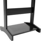 Valet Stand, Wood Suit Rack Suit Stand for Man and Women with Drawer Mens Valet Stand for Entryway Office Living Room (Black)