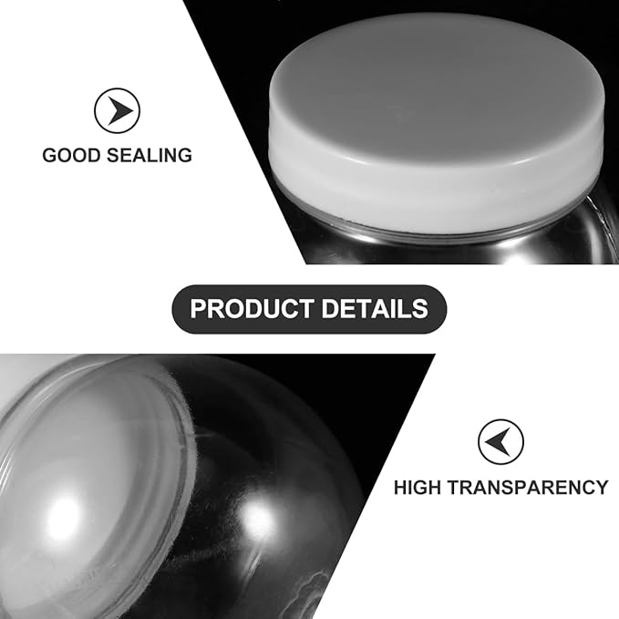 DIY Transparent Candy can Set of 20 Plastic Jars with Lids for Kitchen Storage Multi-Functional Small Containers for Candy Snacks Jewelry and Home Organization