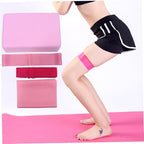 Yoga Tool Kit Yoga Mat Straps Blocks Resistance Ring Latex Pull Towel Stretching Accessories Fitness Set