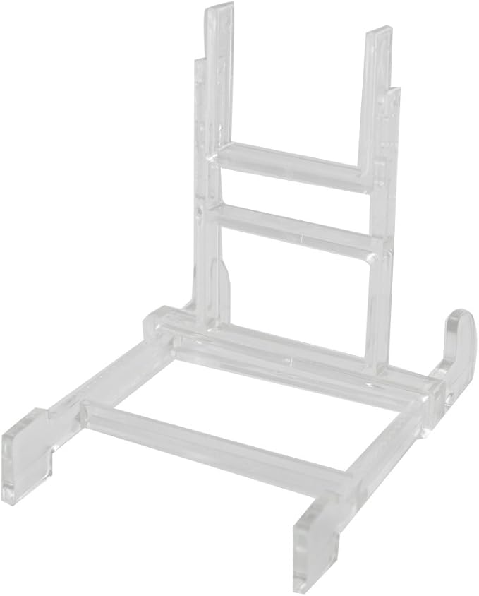 Artliving Two Part Adjustable Clear Acrylic Plastic Display Stand Easel (set of 5)