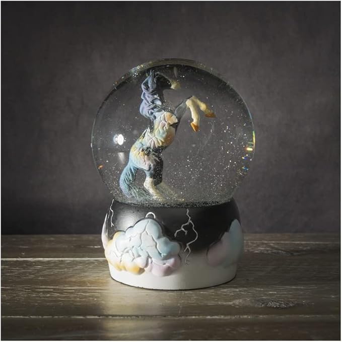 Pacific Giftware The Trail of Painted Ponies Fury Water Globe, 5.31-inch Height, Resin and Glass, Home Décor