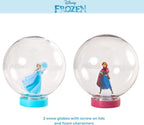 Disney Frozen Snow Globe Kit, DIY Snow Globe, Includes 2 Globes, Glitter, Sequins, Stickers – Elsa and Anna