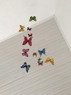 Colorful Butterfly Hanging Mobile, Decorative Lightweight Ceiling Accent for Room Decor