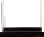 Patented Comic Book Storage Holder – Wooden & Acrylic Display Box/Case for Collectors – Organizer for Comics, Magazines & Books – Holds 150 Issues, 14.5x8 in (Black)