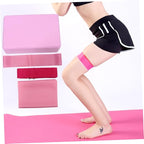 KICHOUSE Yoga Accessories Stretch Band Latex Pull Towel Resistance Ring Kit for Home Workouts Lightweight Pink Yoga Tool Kit for Fitness Enthusiasts