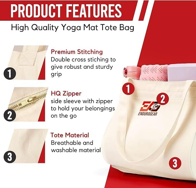 Yoga & Fitness Kit - Non-Slip 6mm Mat, Durable Resistance Tools, Premium Jump Rope, Adjustable Bag, Thigh Trainer | Home Workout & Pilates Essentials for Beginners