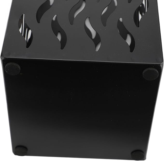 Metal Umbrella Holder, Hollow Out Design rectangular Umbrella Rack Stand, Entryway Umbrella Stand Rectangular Canes Walking Stick Storage Bin for Home Office Decor (Black)