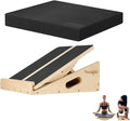 Yes4All Wood Slant board & Balance board (2in1) + Balance Pad XL Black Physical Therapy, Yoga & Stability Training Balance Mat