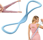 Resistance Bands, 2025 New Figure 8 Resistance Bands for Women Men, Exercise Bands with Handles for Working Out, Arm, Back, Fullbody Yoga Pulling Rope, Elastic Stretch Bands
