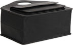 HofferRuffer Magazine Basket Holder, Foldable Magazine Rack, Document File Holder Organizer, File Folder, Newspaper Storage Bin Organizer for Home or Office (Black Magazine Basket)
