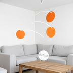 Solar Trio Hanging Mobile – Modern Kinetic Art, Minimalist Ceiling Decor