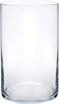 Royal Imports Flower Glass Vase Decorative Centerpiece for Home or Wedding - Cylinder Shape, 6" Tall, 3.5" Opening, Clear