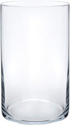 Royal Imports Flower Glass Vase Decorative Centerpiece for Home or Wedding - Cylinder Shape, 6" Tall, 3.5" Opening, Clear
