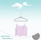 BAGAIL 50 Pack Kids Velvet Hangers 11 Inches Children's Clothes Hangers Non-Slip Baby Hangers for Infant/Toddler (Grey)